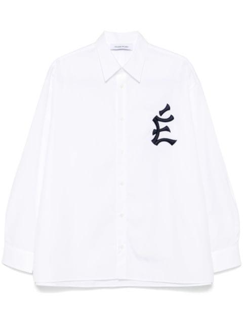 logo-embroidered shirt by ETUDES STUDIO