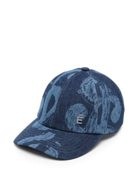 logo-plaque denim cap by ETUDES STUDIO