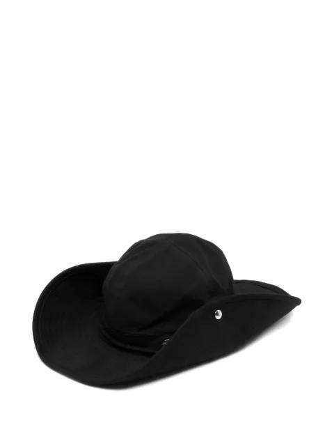 logo-plaque wide-brim hat by ETUDES STUDIO
