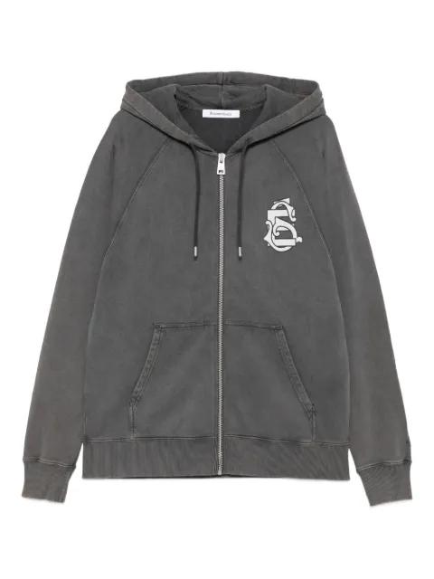 logo-print zip-up hoodie by ETUDES STUDIO