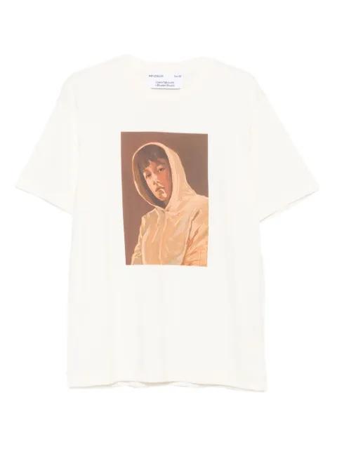 portrait-print organic cotton T-shirt by ETUDES STUDIO