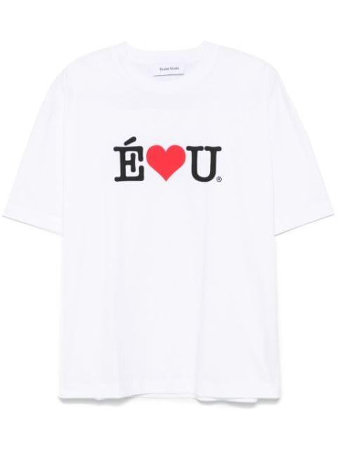 slogan-print T-shirt by ETUDES STUDIO
