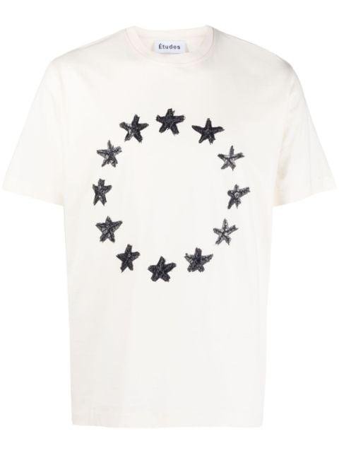 Wonder Painted Stars-print organic cotton T-shirt by ETUDES
