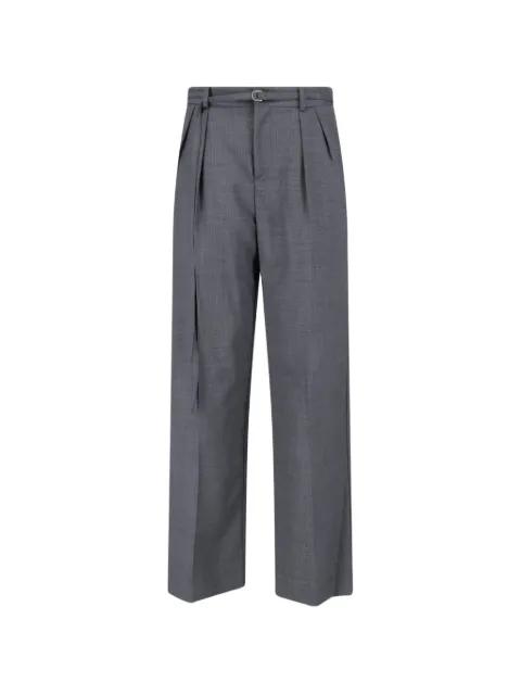 belted pleated trousers by EUDON CHOI