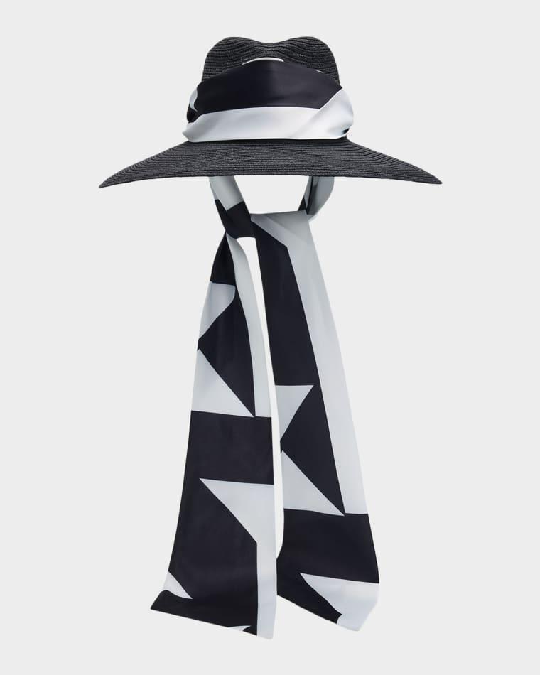 Cassidy Packable Pull-Through Scarf Fedora by EUGENIA KIM