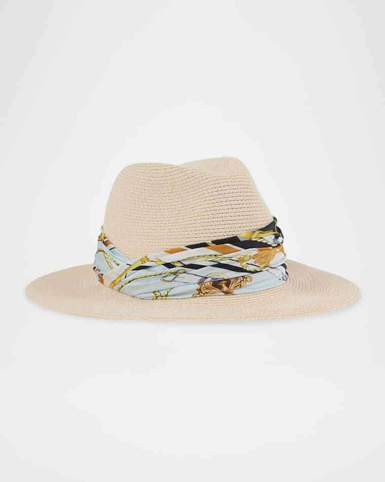 Courtney Woven Paper Fedora by EUGENIA KIM