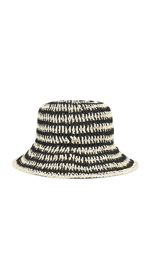 Eugenia Kim Jonah Bucket Hat in Black,Cream by EUGENIA KIM