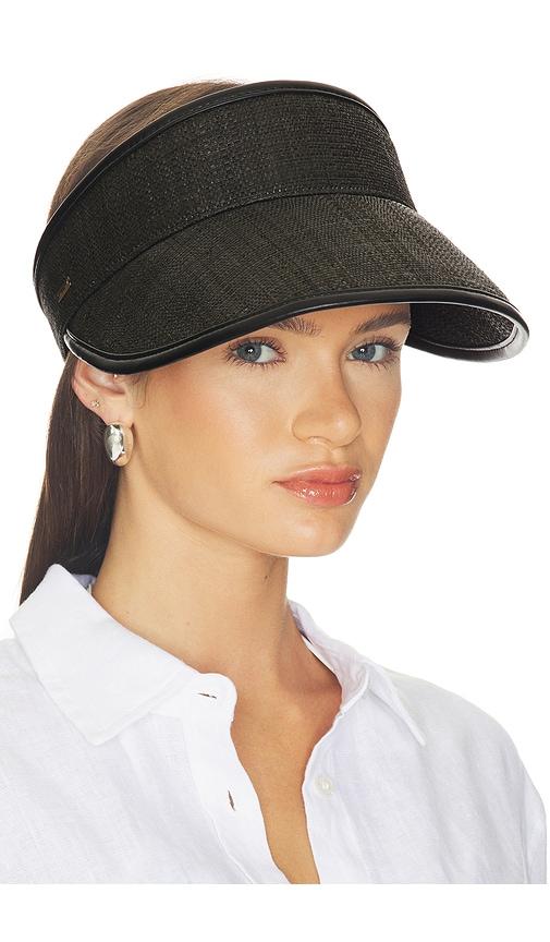 Eugenia Kim Mickey Visor Hat in Black by EUGENIA KIM