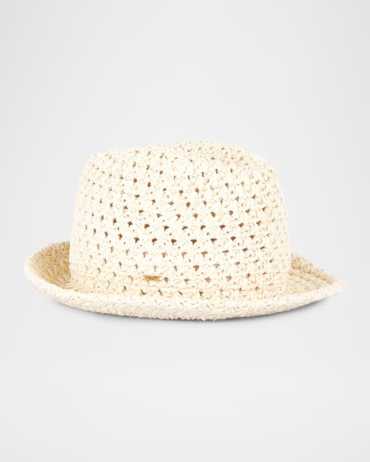 Jo Raffia Crochet Bucket Hat by EUGENIA KIM