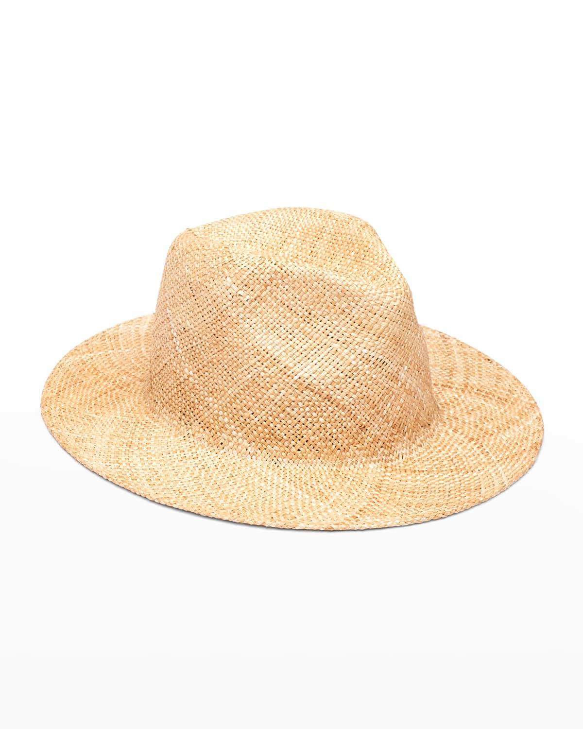 Lillian Natural Bao Fedora Hat by EUGENIA KIM