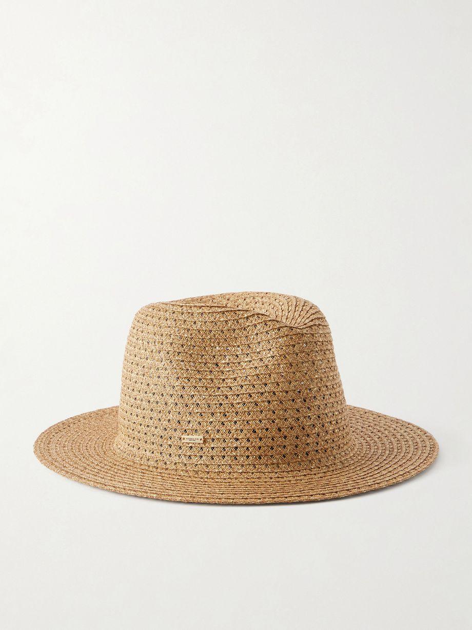Lillian embellished raffia-effect hat by EUGENIA KIM