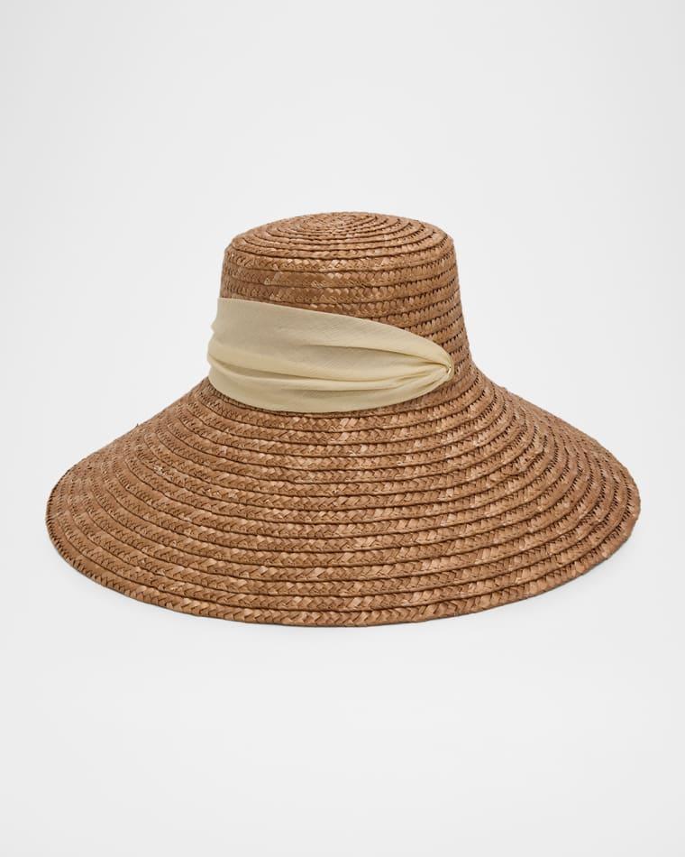 Mirabel Wide-Brim Straw Sun Hat by EUGENIA KIM