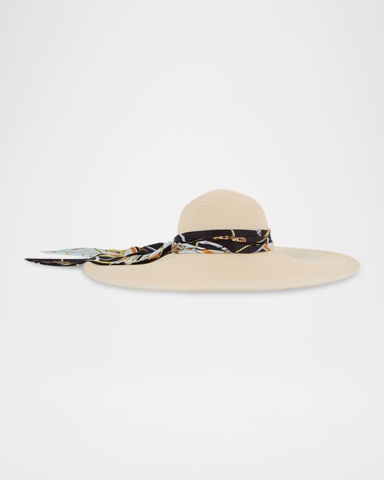 Sunny Satin Scarf Sun Hat by EUGENIA KIM