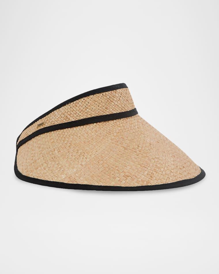 Trixie Raffia Sun Visor by EUGENIA KIM