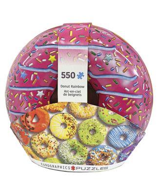 Rainbow Donut 550 Piece Jigsaw Puzzle Tin by EUROGRAPHICS