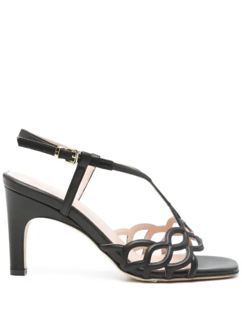 80mm leather sandals by EVALUNA