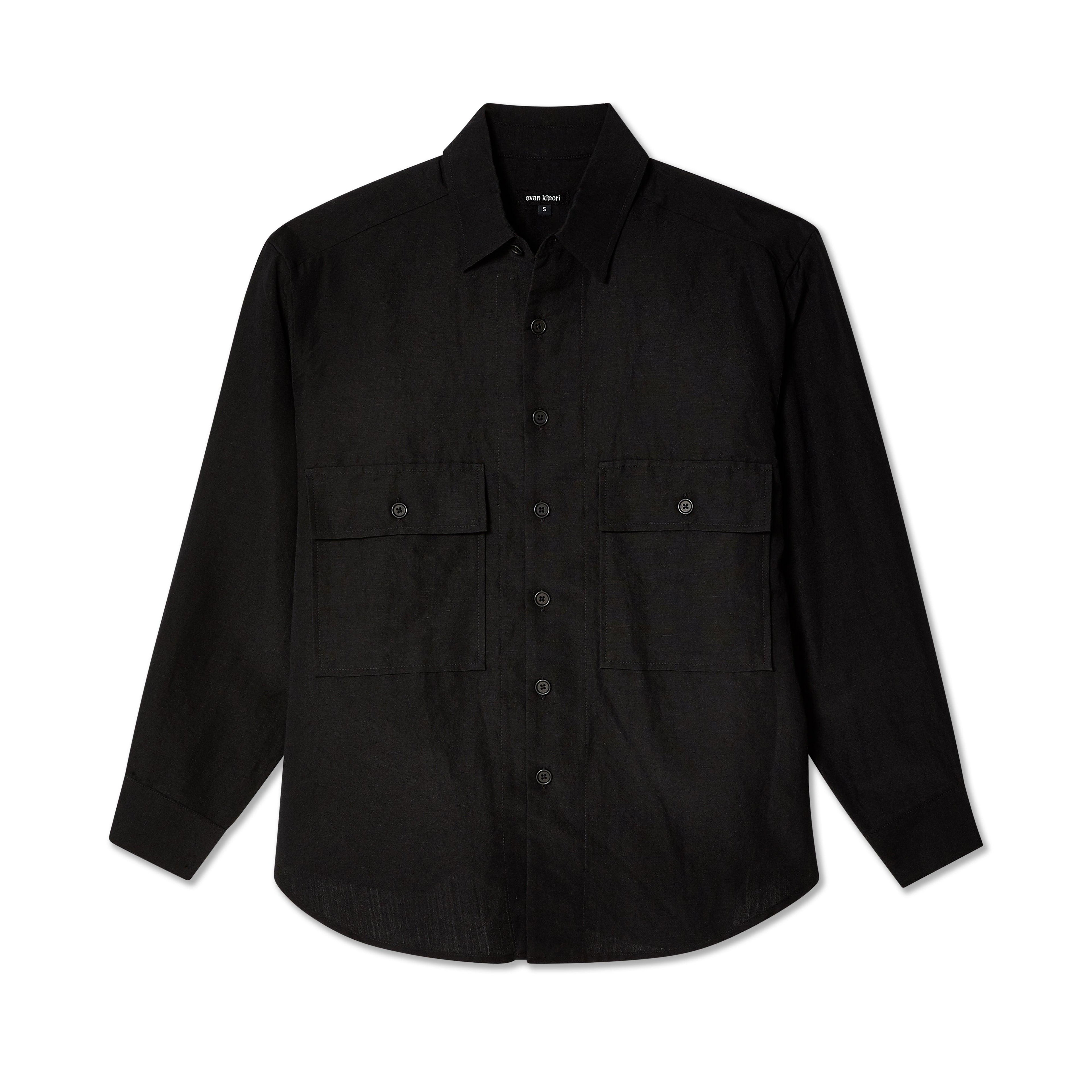Evan Kinori - Men's Big Shirt - (Black) by EVAN KINORI
