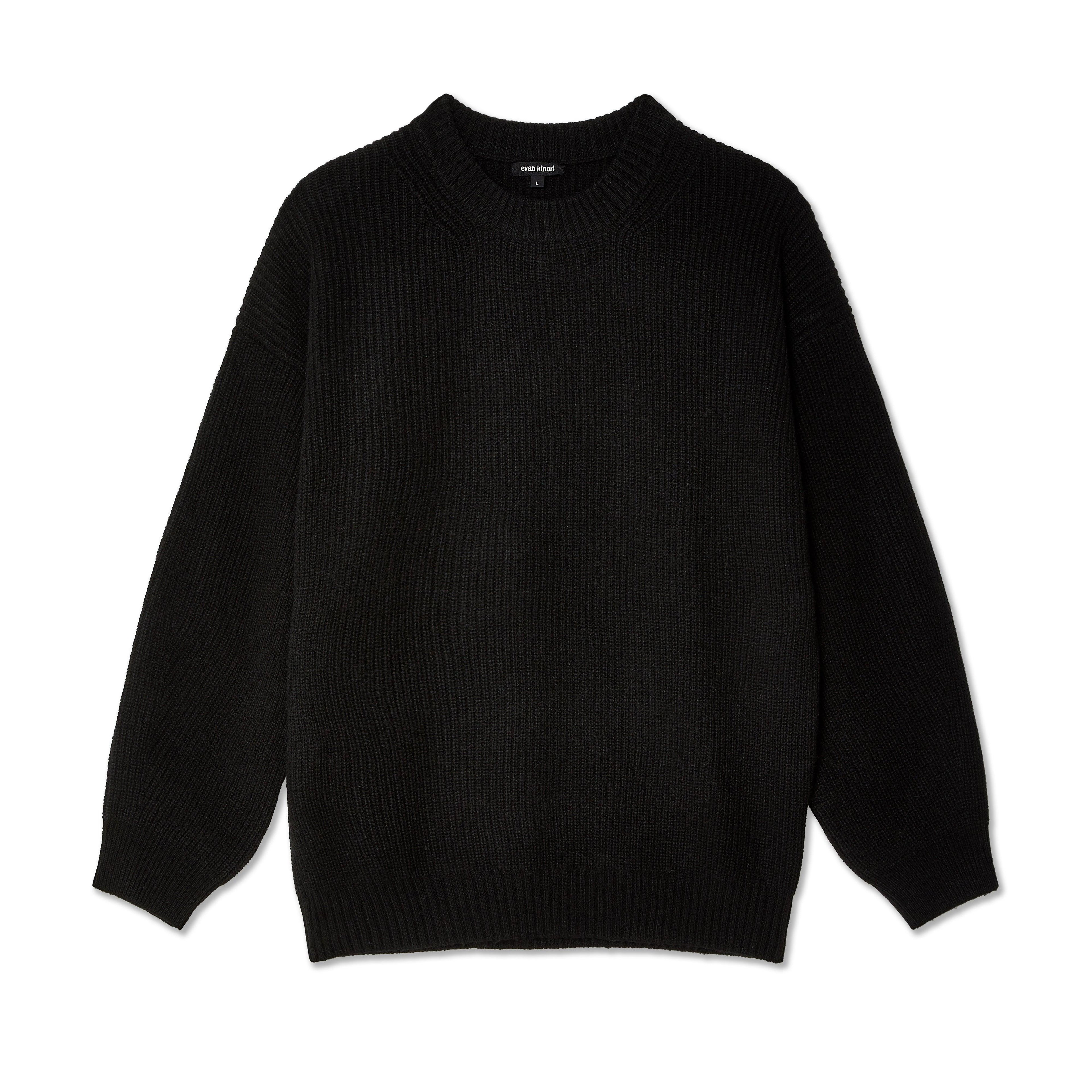 Evan Kinori - Men's Big Sweater - (Black) by EVAN KINORI