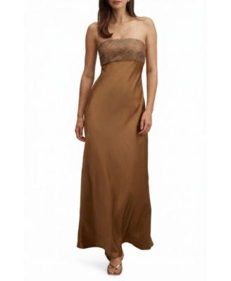 Women's Amina Embellished Satin Maxi Dress by EVER NEW