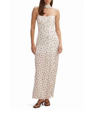 Women's Arli Strapless Ruched Maxi Dress by EVER NEW