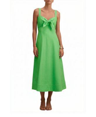 Women's Kara Tie Front Linen Midi Dress by EVER NEW