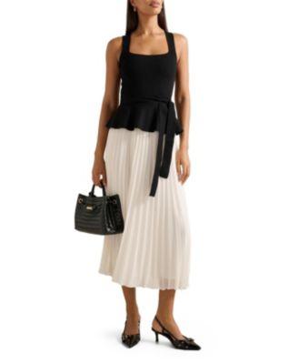 Women's Peony Pleat Mixed Dress by EVER NEW