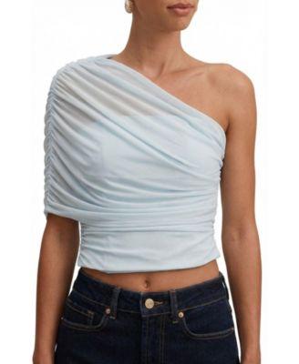 Women's Samara Drape Mesh Corset Top by EVER NEW