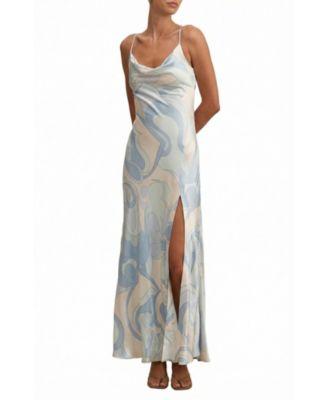 Women's Tyler Satin Cowl Slip Maxi by EVER NEW