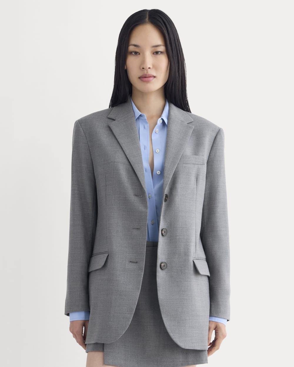 Blazer in Tailor Twill | Heather Graphite by EVERLANE