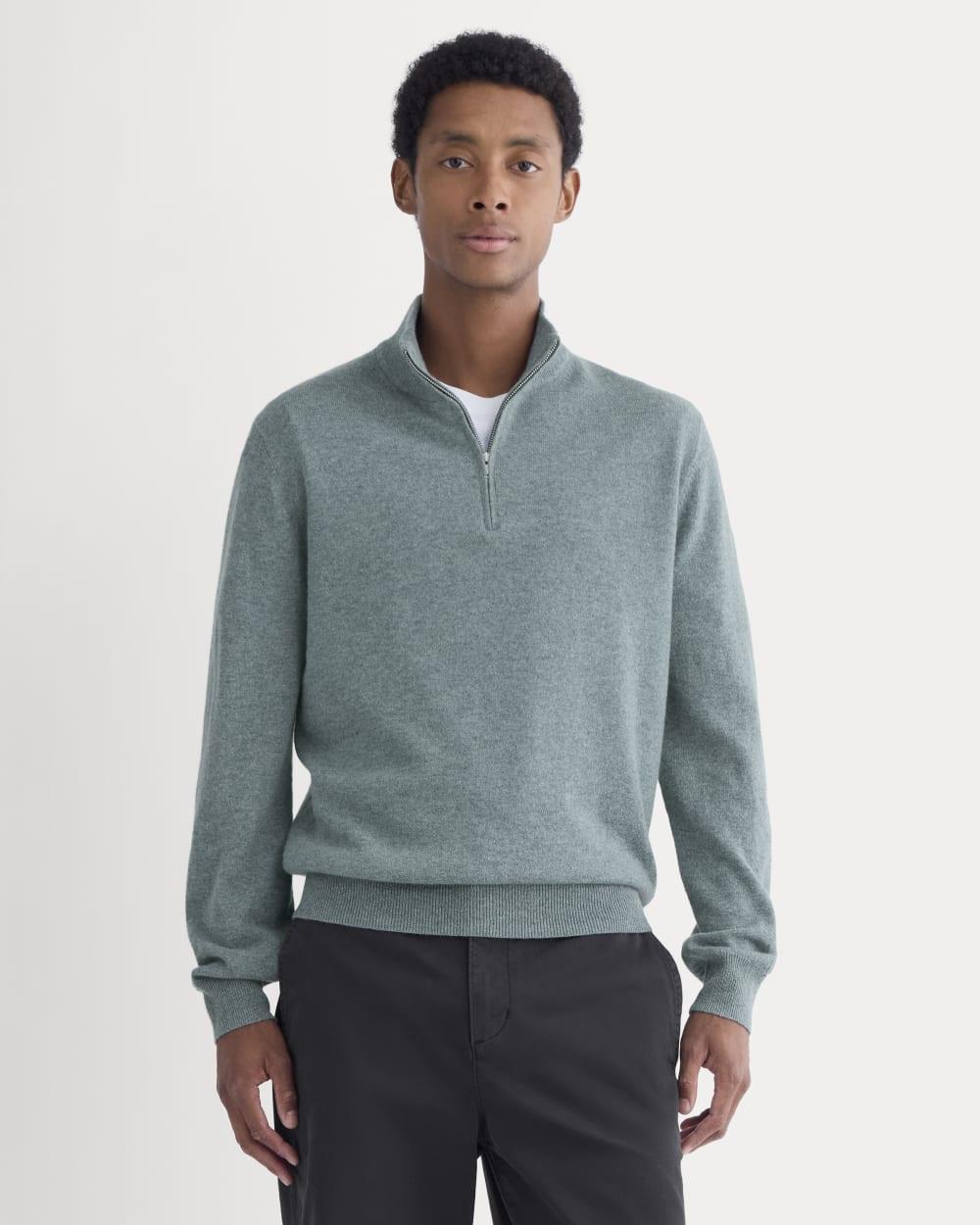 Cashmere Quarter Zip Sweater | Denim Blue by EVERLANE
