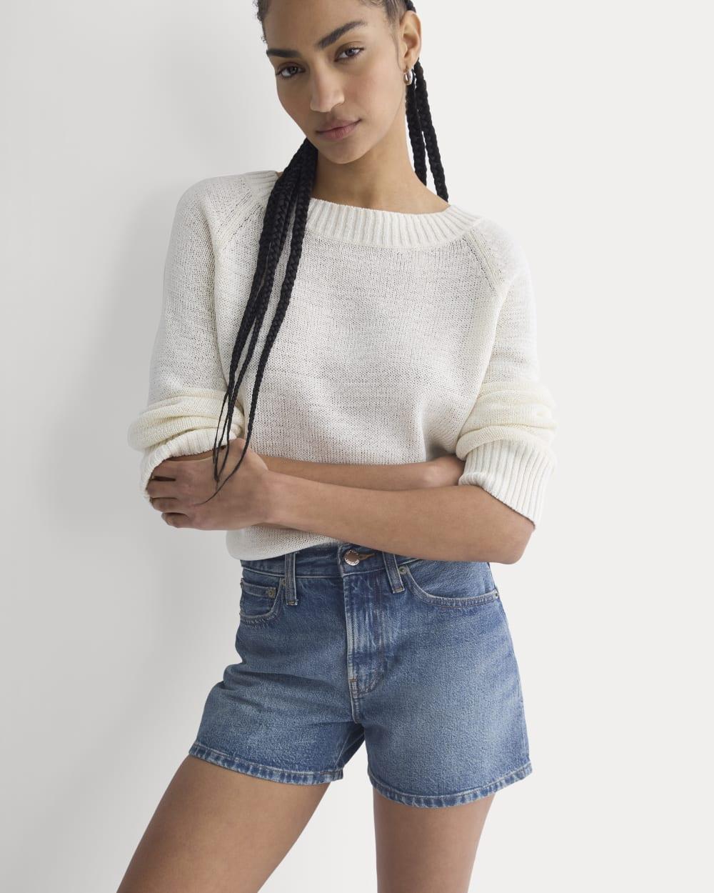 Classic Jean Short | Medium Indigo by EVERLANE