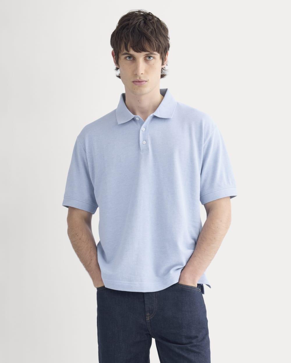 Classic Piqué Polo | Heathered Open Air by EVERLANE