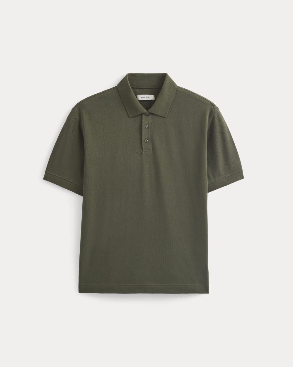 Classic Piqué Polo | Olive Night by EVERLANE