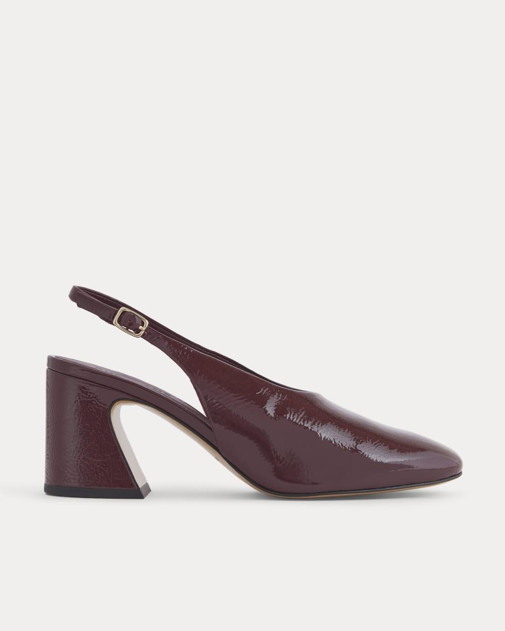 Curved Slingback Heel | Burgundy by EVERLANE