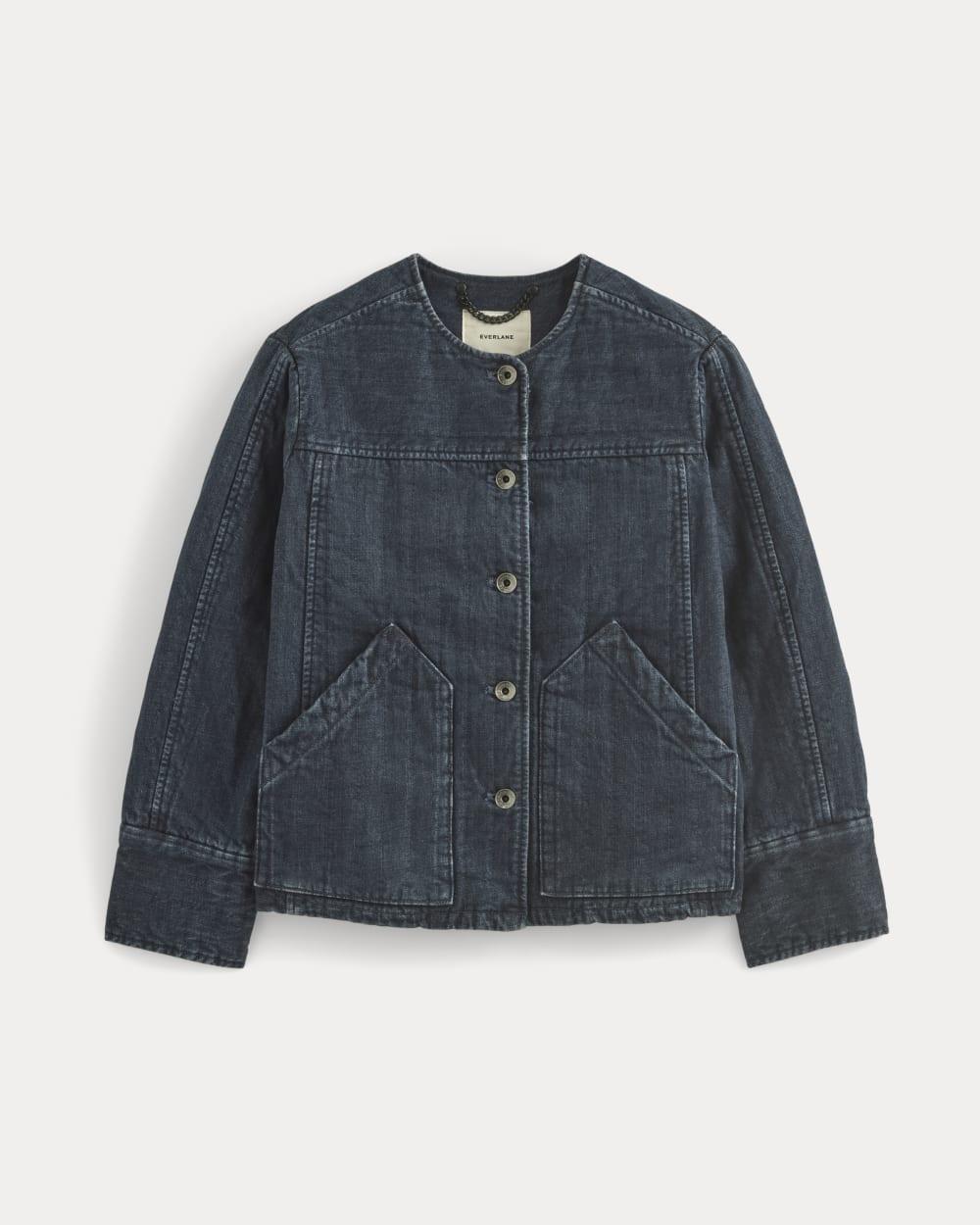 Denim Quilted Barrel Jacket | Midnight by EVERLANE