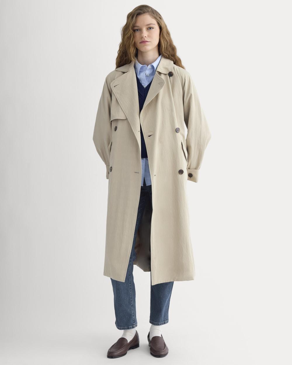 Drapey Twill Trench | Trench Coat Khaki by EVERLANE