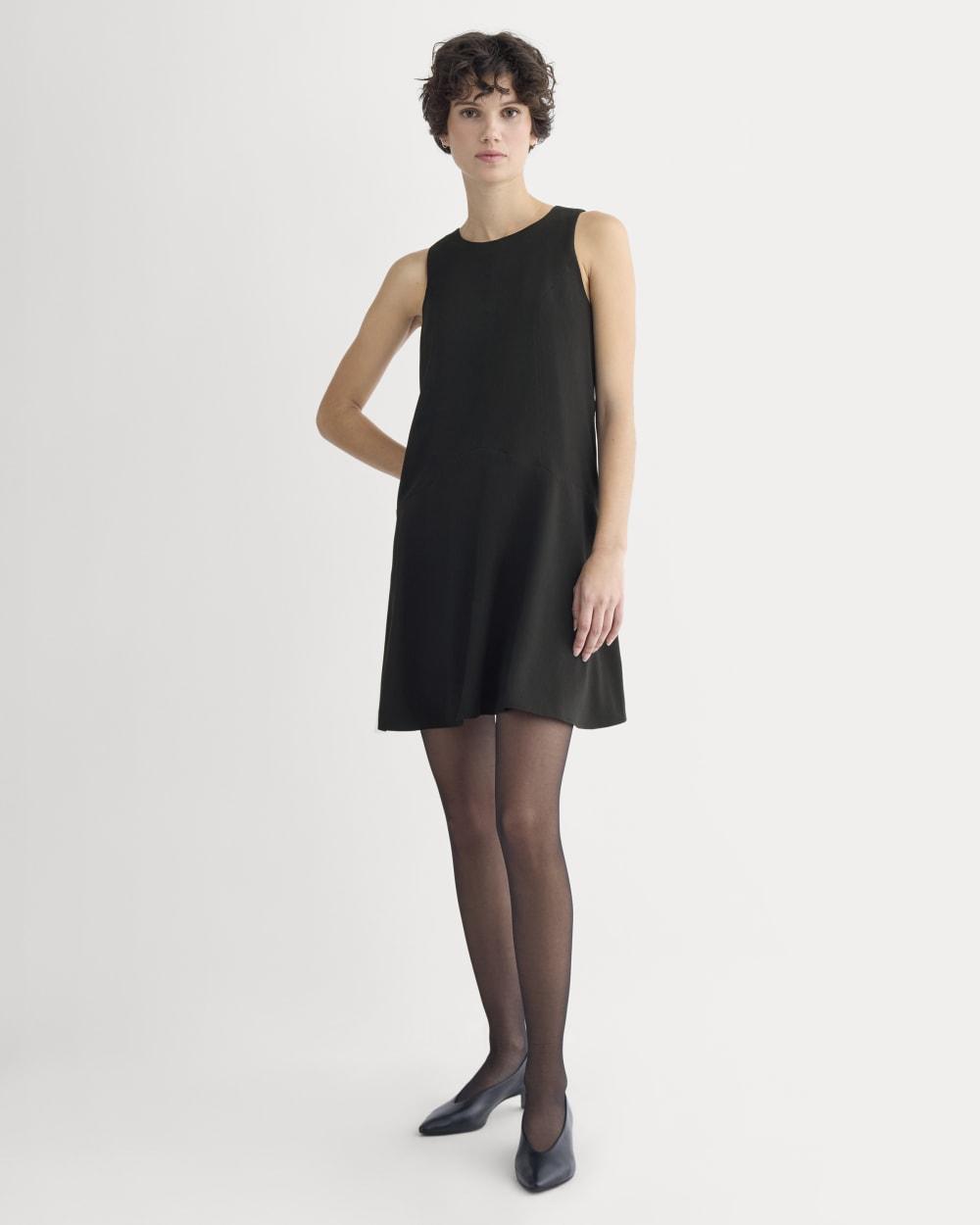 Drop Waist Mini Dress | Black by EVERLANE