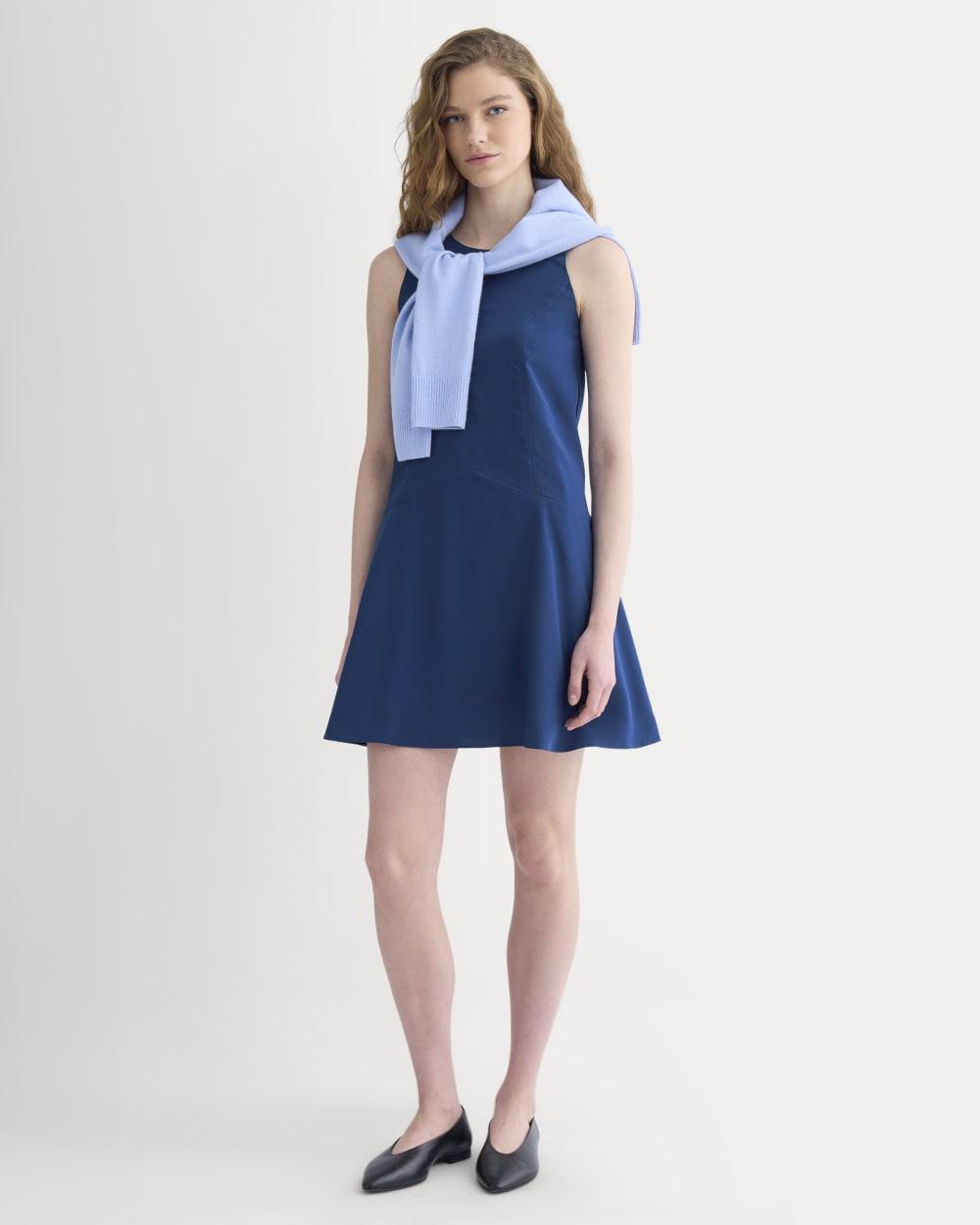 Drop Waist Mini Dress | Estate Blue by EVERLANE