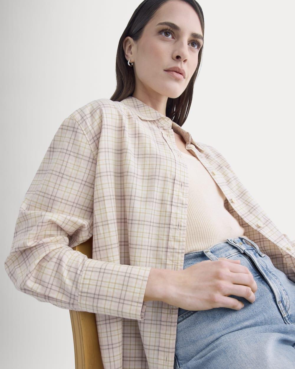 Everyday Shirt in Silky Cotton | Plaid by EVERLANE