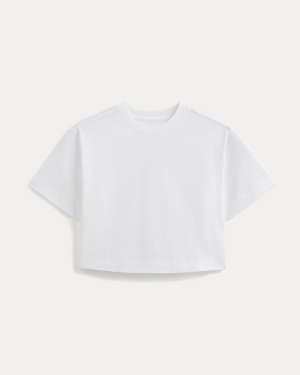 Forever Jersey Cropped Tee | White by EVERLANE