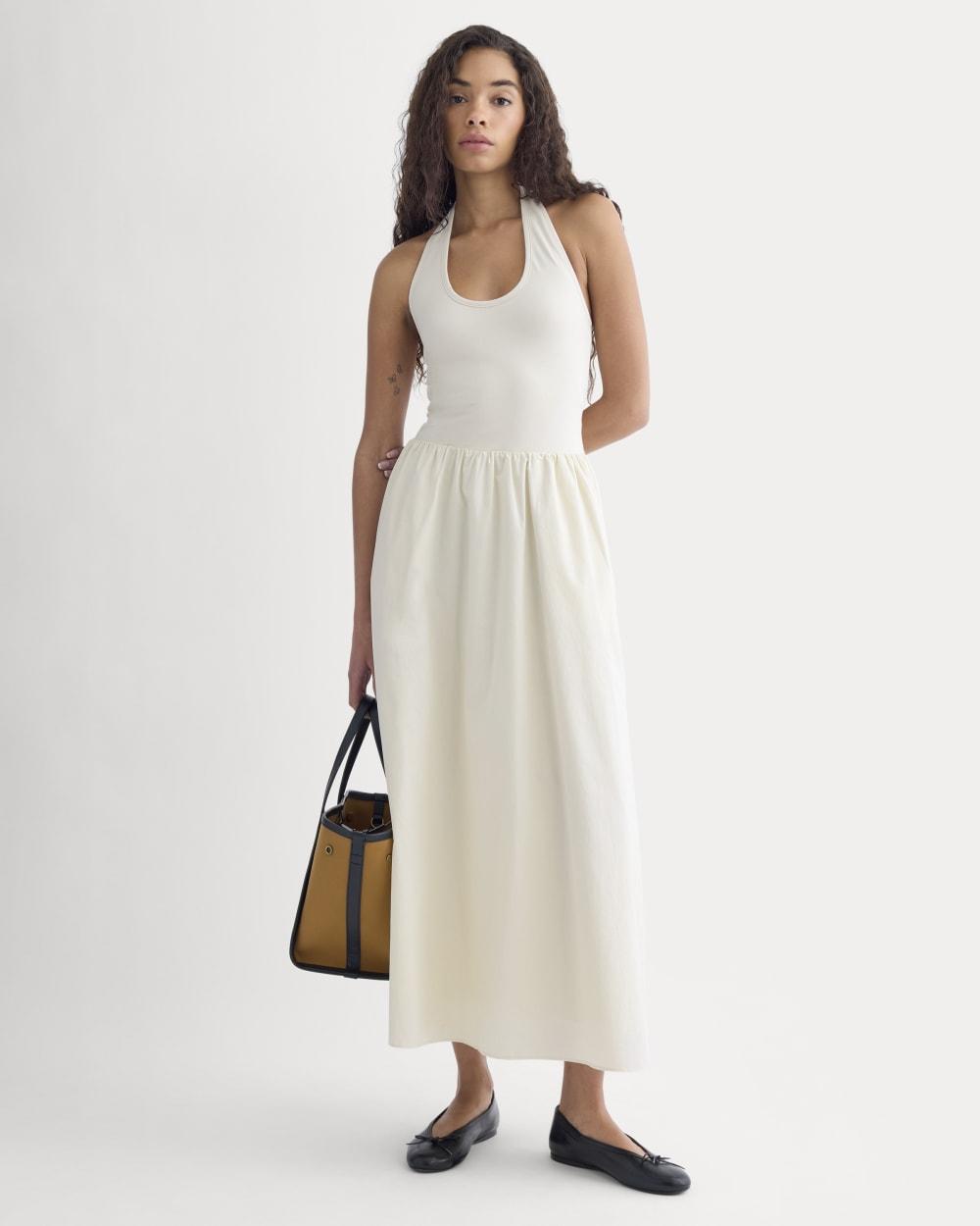 Halter Dress in Ultrasoft Cotton | Birch by EVERLANE