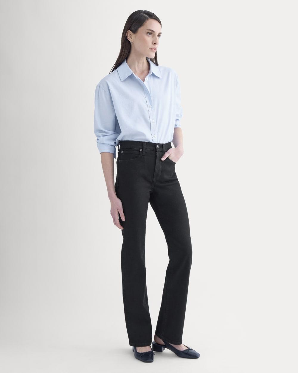 High-Rise Slim Bootcut Jean | Black by undefined