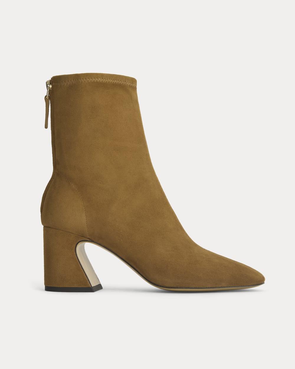 Leather Curved-Heel Boot | Russet by EVERLANE