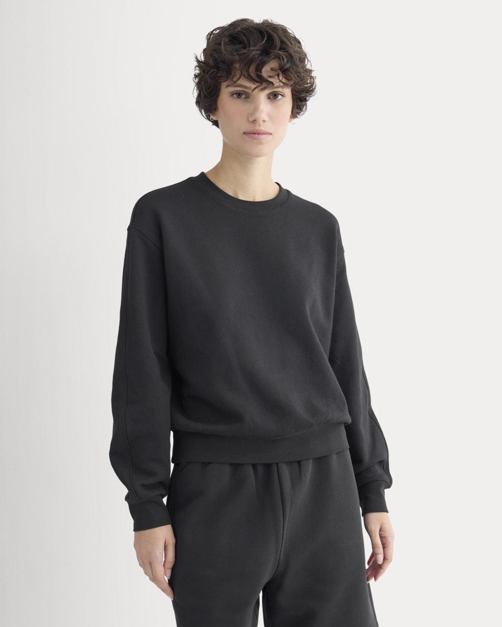Lightweight Terry Blouson Crew | Black by EVERLANE
