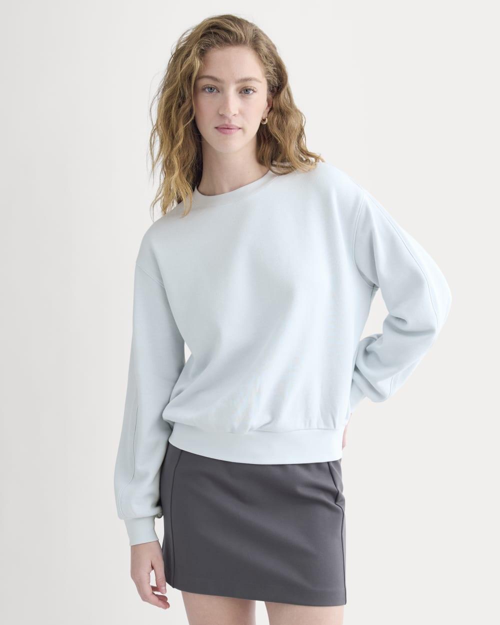 Lightweight Terry Blouson Crew | Skywriting by EVERLANE