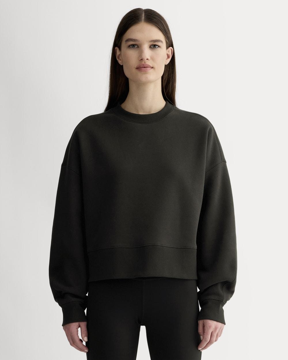 Luxe Fleece Sweatshirt | Black by EVERLANE