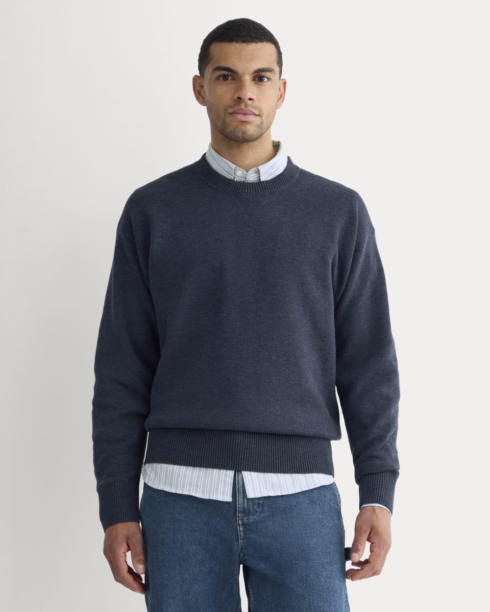 Luxe Merino Double-Knit Sweater | Indigo by EVERLANE