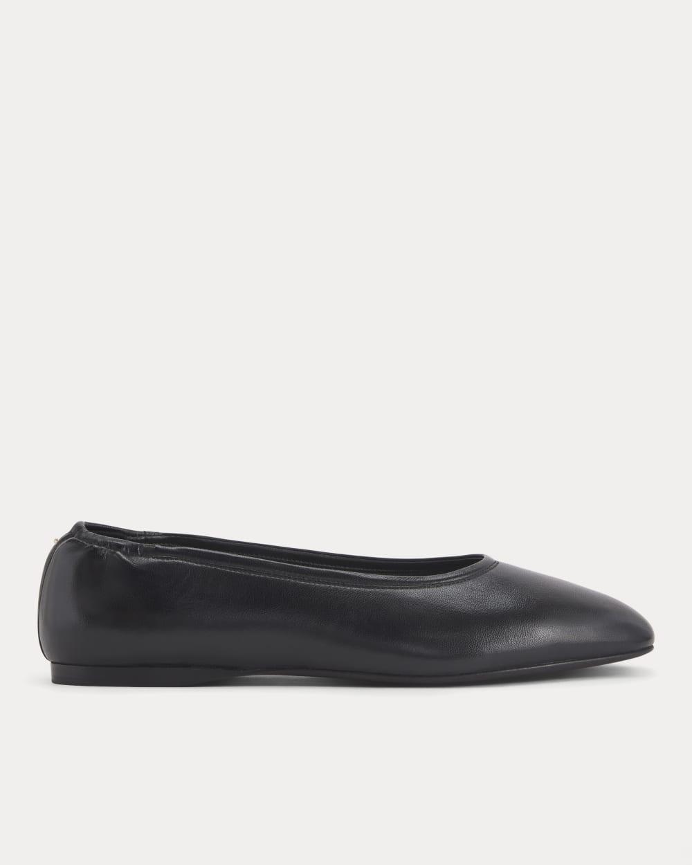 Made in Italy Flat | Black Leather by EVERLANE