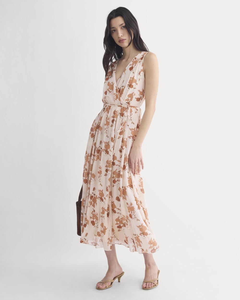 Maxi Dress in Silk Georgette | Soft Floral by EVERLANE