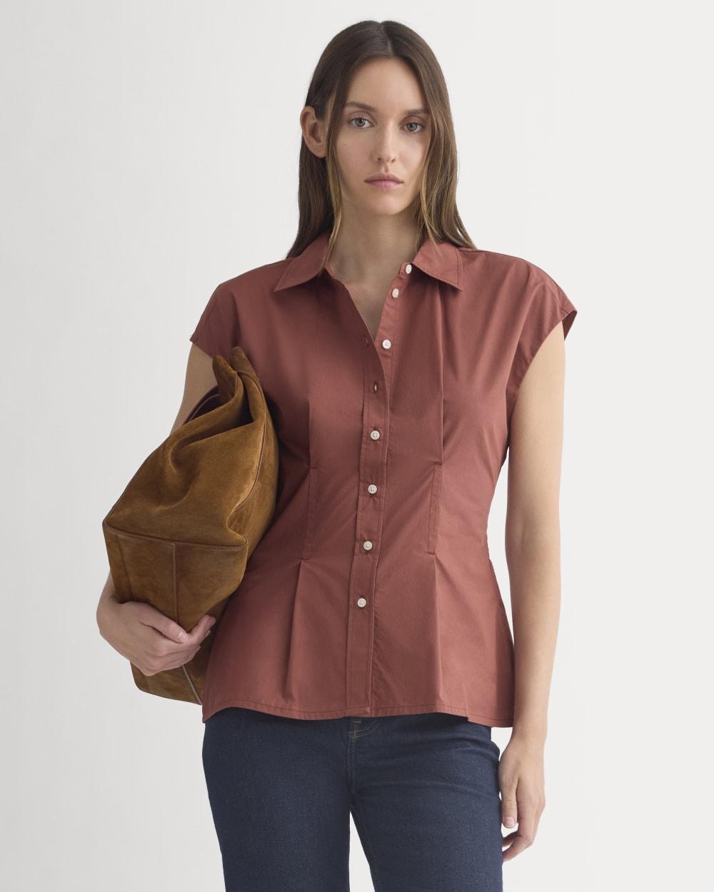Muscle Shirt in Lightweight Cotton | Henna Red by EVERLANE